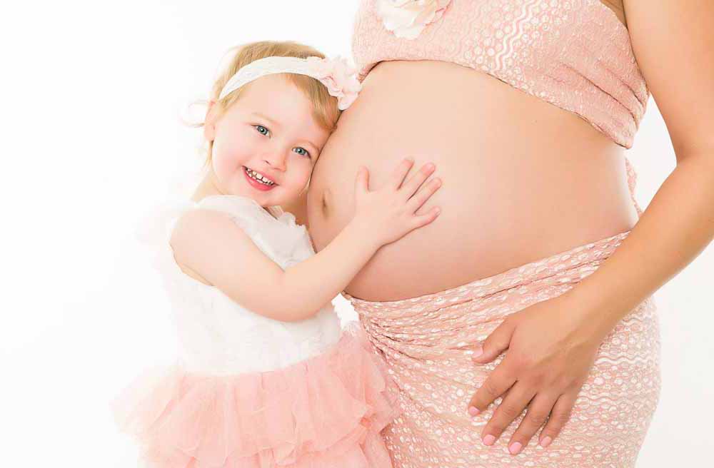 Mavebilleder i studie - gravid fotografering